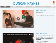 Tablet Screenshot of duncanhaynes.com